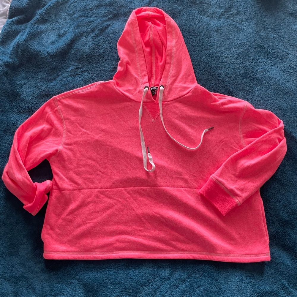 Steve Madden Cropped Hooded Sweatshirt